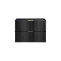 Allaskaappi Interia Adele 80x46x57 cm, mattamusta, Verkkokaupan poistotuote