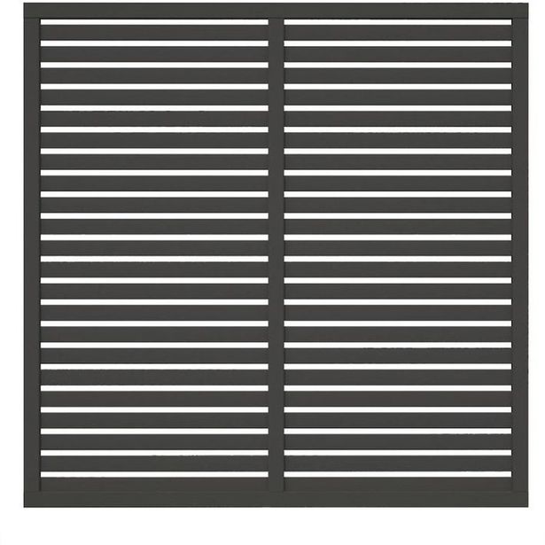 Aitaelementti Palmako Nina1 GYPNT 1800x1800mm harmaa, 5kpl/pkt