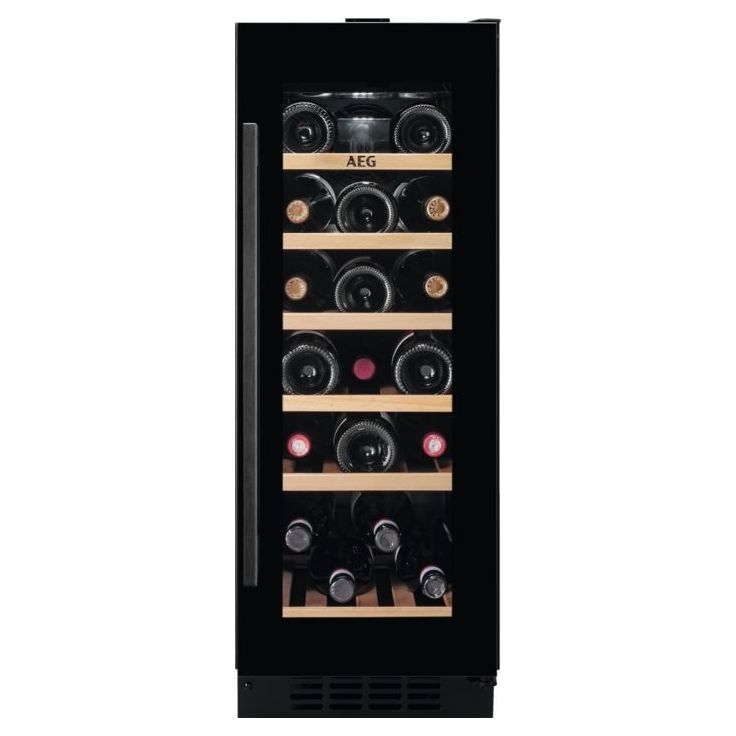 Viinikaappi AEG 5000 AWUS020B5B, 29.5cm, 1 lämpötila-alue, integroitava, musta