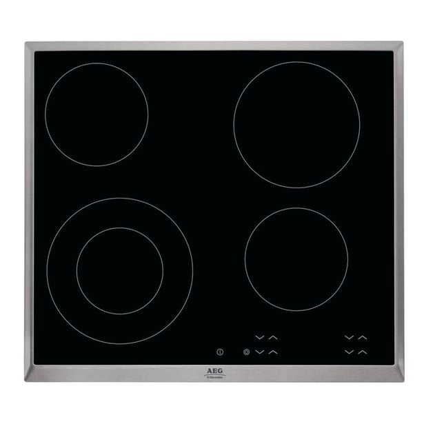Keraaminen keittotaso AEG HK624010XB, 58cm, teräs