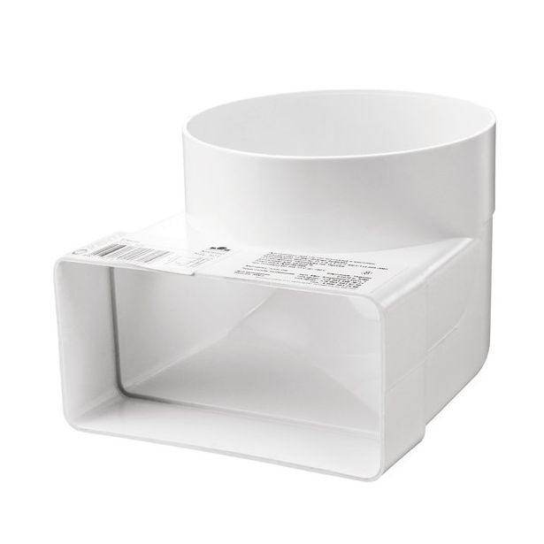 IV-kanavan muuntoliitin Airsec kulma 90° 60x204-125