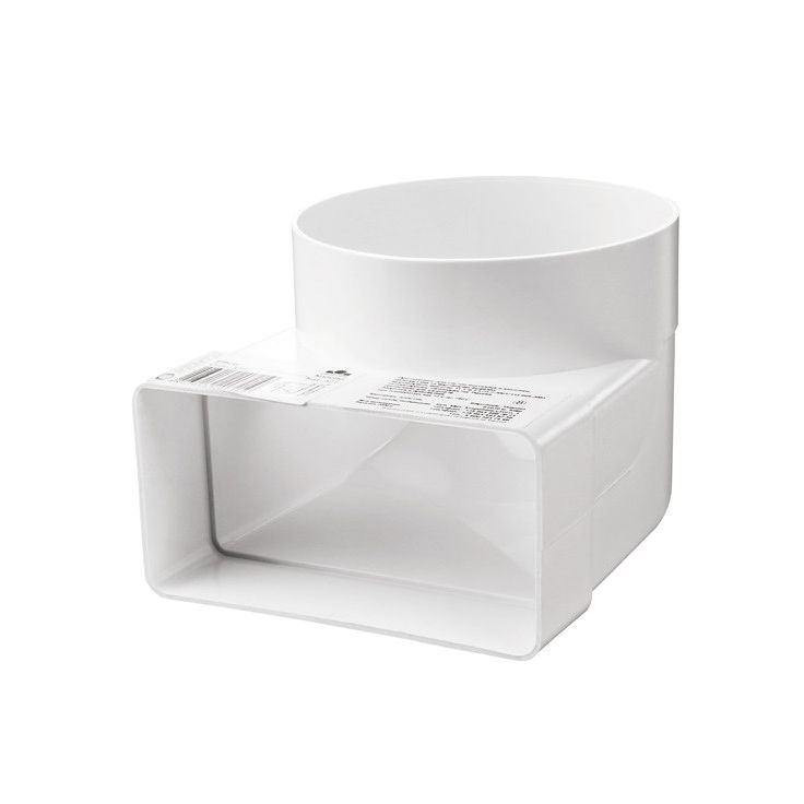 IV-kanavan muuntoliitin Airsec kulma 90° 60x204-125