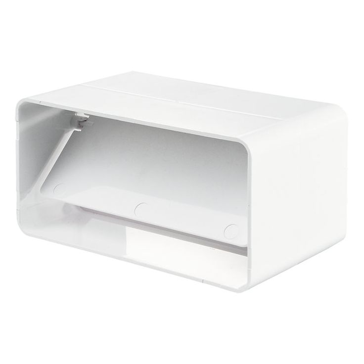 Muovikanavan päätytulpan aihio Airsec 55x110 mm, takaiskuventtiilillä, muovi