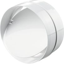 IV-kanavan päätytulpan aihio Airsec 125 mm, takaiskuventtiilillä, muovi
