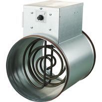 Kanavalämmitin Airsec NK 200-1.2-1 U, 200 mm/1.2 kW, integroitu termostaatti