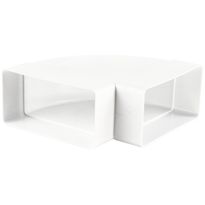 IV-kanavan käyrä Airsec, horisontaalinen, 60x204mm, 90°, muovi