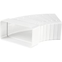 IV-kanavan käyrä Airsec 55x110 mm, 0-45°, horisontaalinen, muovi  