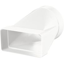 IV-kanavien muuntoliitin Airsec 55x110-100 mm, kantti-pyöreä, muovi