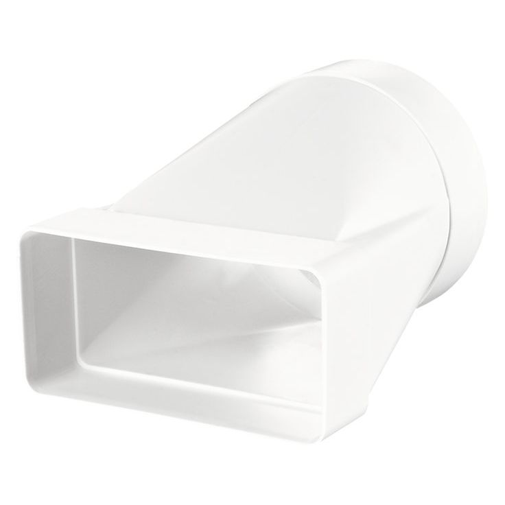 IV-kanavien muuntoliitin Airsec 55x110-100 mm, kantti-pyöreä, muovi