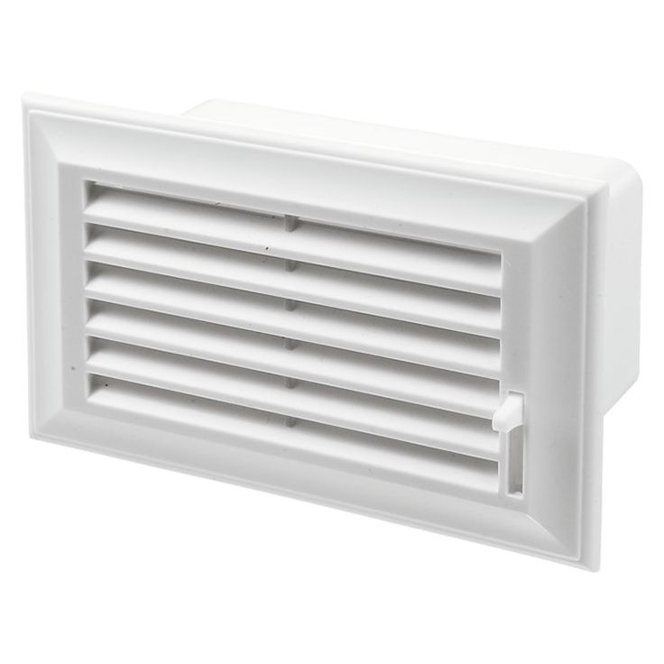 IV-kanavan päätysäleikkö Airsec 55x110 mm, muovi 