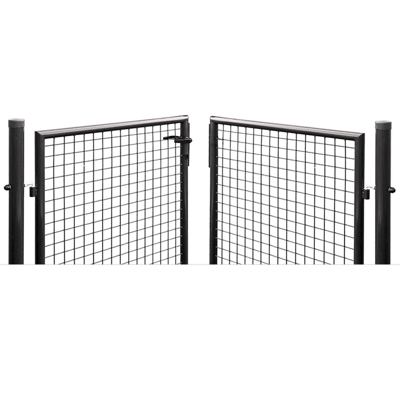 Verkkoaidan ajoportti AB Polar, korkeus 100cm, leveys 400 cm, harmaa