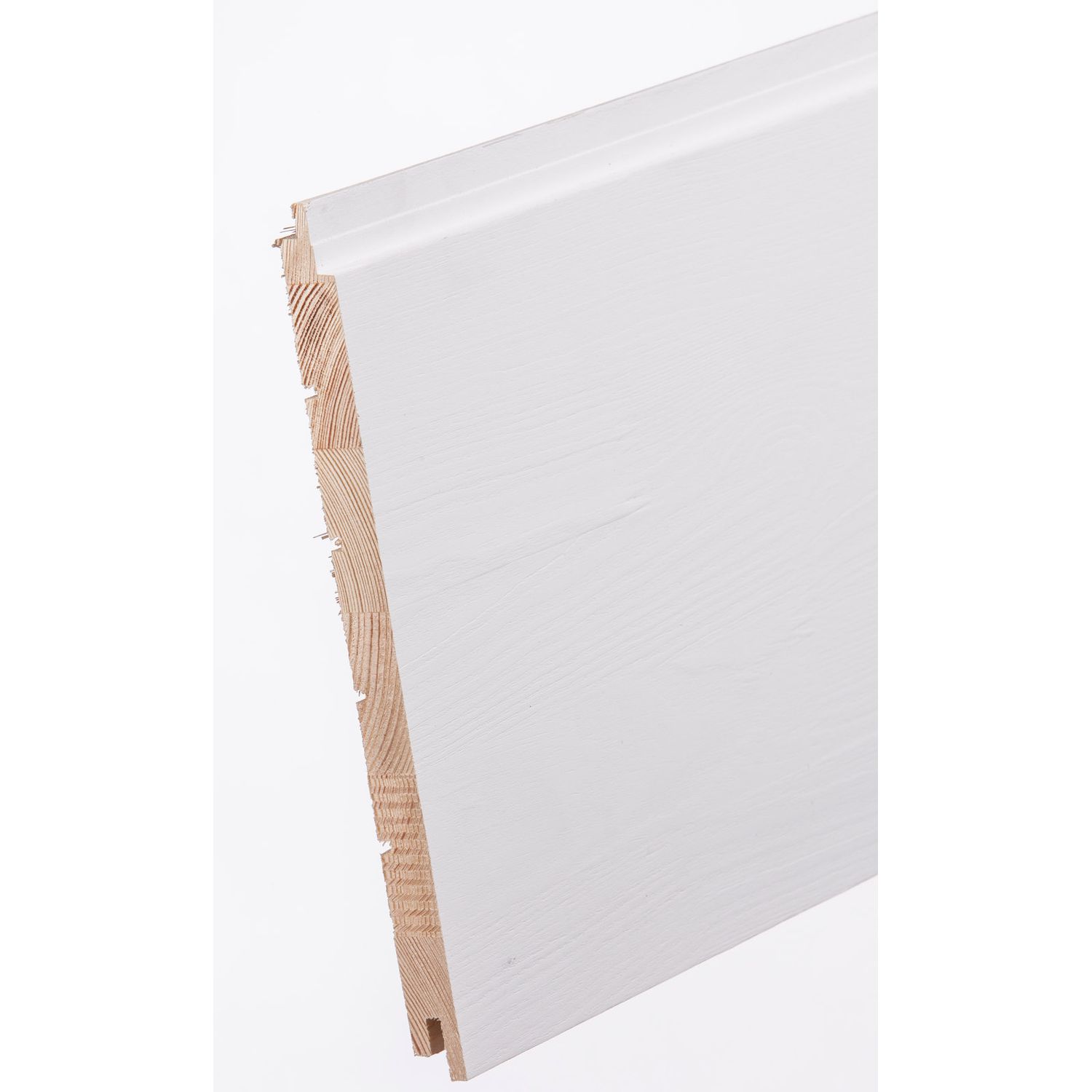 Sisustuspaneeli Aure Riihi STS, 15x215x2500mm, mänty, harjattu puhdas valkoinen