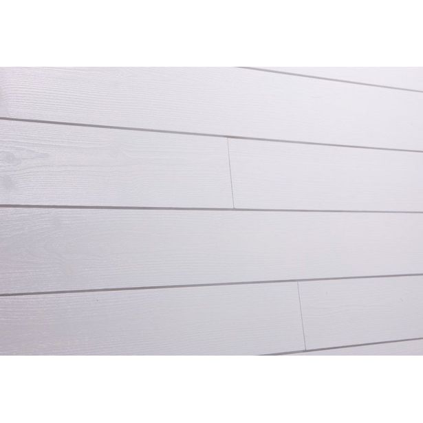 Sisustuspaneeli Aure Riihi STS3 15x120x2370 mm Em sj mänty harjattu puhtaanvalkoinen