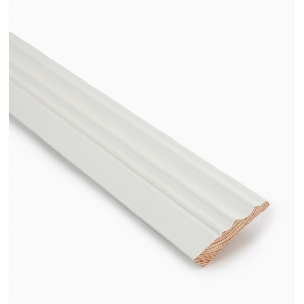 Koristejalkalista Jokiwood 14x70x3200mm, valkoinen