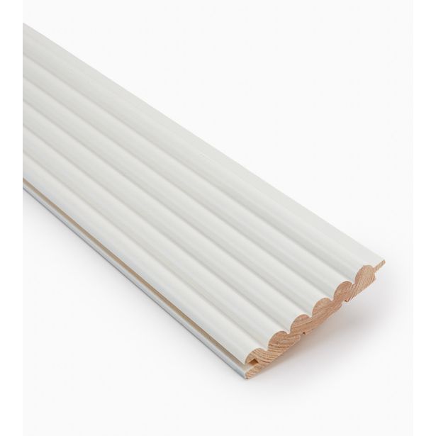 Sormipaneeli Jokiwood 15x95x2370mm, mänty, valkoinen, päätypontattu