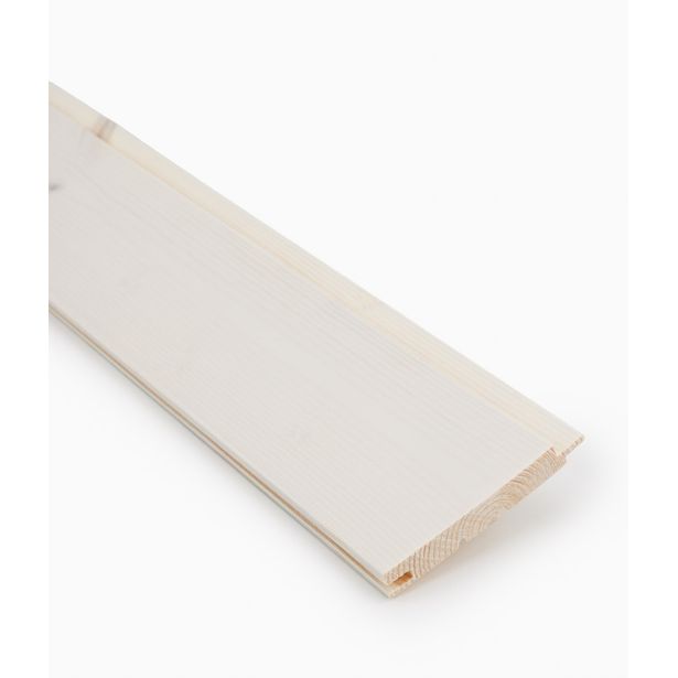 Sisustuspaneeli Jokiwood STS4 14x95x2100mm, mänty, valkolakattu, päätypontattu