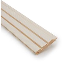 Rimapaneeli Jokiwood 2-valeura 15x95x2370mm, mänty, valkolakattu, päätypontattu