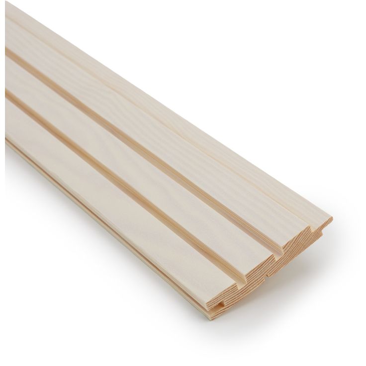 Rimapaneeli Jokiwood 2-valeura 15x95x2370mm, mänty, valkolakattu, päätypontattu