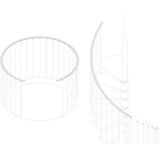 Käsijohde Rintal, 500cm, muovi, taipuva