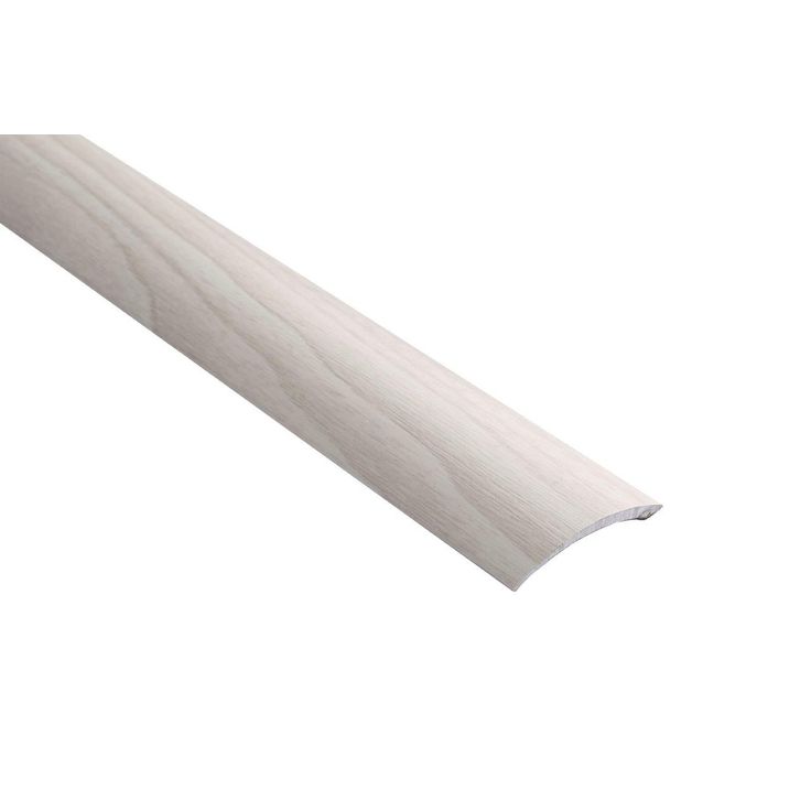Eritasolista Maler sileä 0-10mm 6,2x41x2000mm alumiini tarra valkotammi