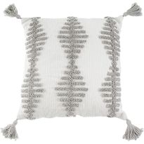 Koristetyyny AmandaB Collection Grey, 45x45cm, valkoinen/harmaa
