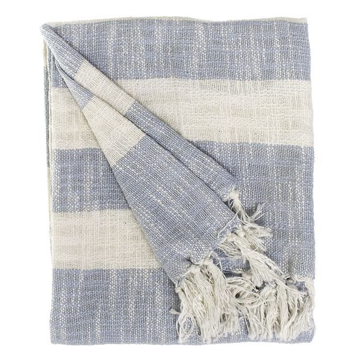 Päiväpeitto AmandaB Collection Stripe, sininen, eri kokoja
