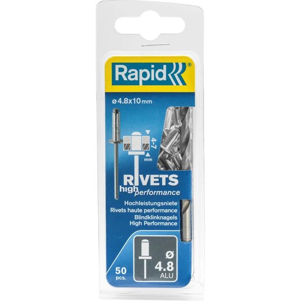 Vetoniitti Rapid 4.8x10mm H.Perf 50kpl