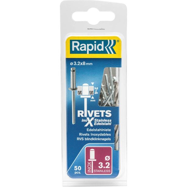 Vetoniitti Rapid, 3.2X8mm, RST, 50kpl
