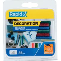 Liima Rapid Glitter 7mm 36kpl, sininen/punainen/vihreä