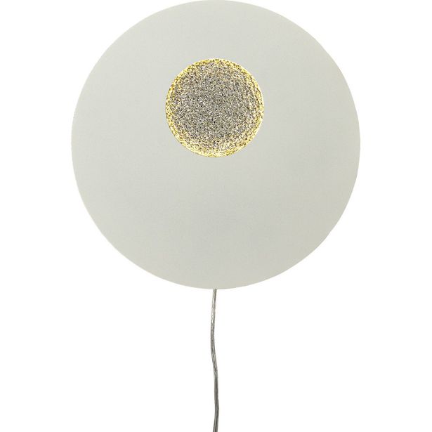 Seinävalaisin LED Aneta Lighting Planet, valkoinen/hopea