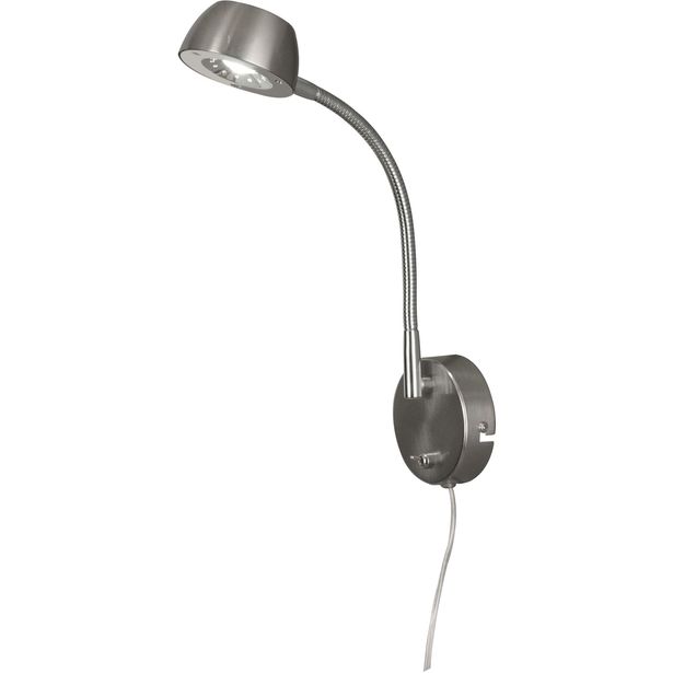LED-seinävalaisin Aneta Lighting Juno, flex, teräs