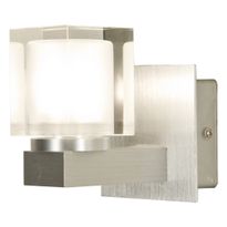 Seinävalaisin Acate, harjattu alumiini/lasi