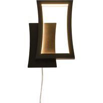 LED-seinävalaisin Aneta Lighting Staccato, himmennettävä, musta