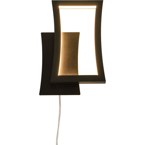 LED-seinävalaisin Aneta Lighting Staccato, musta