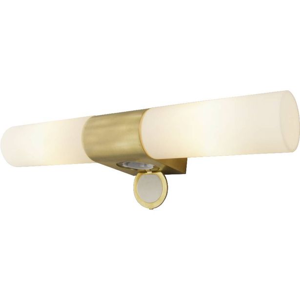 Peilivalaisin Aneta Lighting Cosenza, IP44, pistorasialla, mattamessinki
