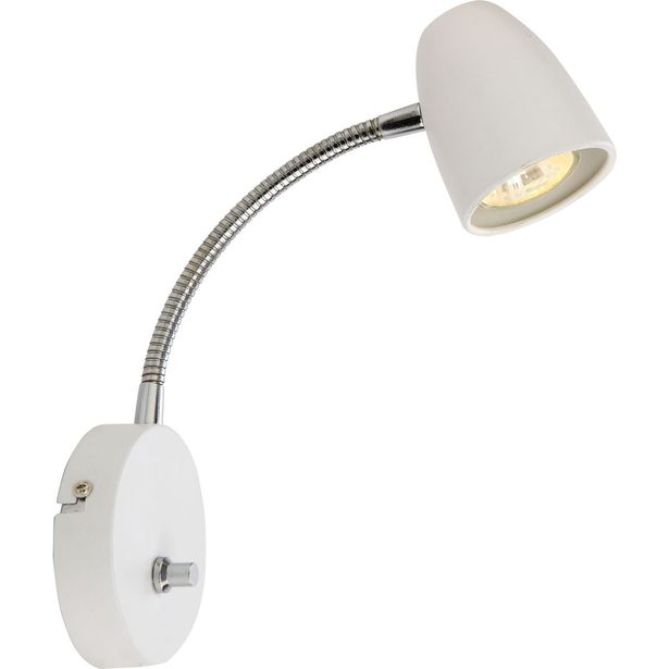 Seinävalaisin Aneta Lighting Sandnes Flex, himmennettävä, valkoinen