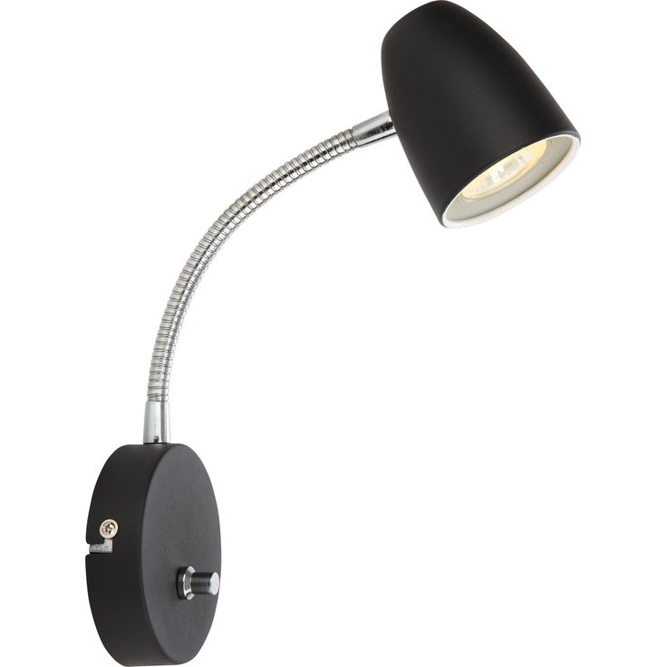 Seinävalaisin Aneta Lighting Sandnes Flex, himmennettävä, musta