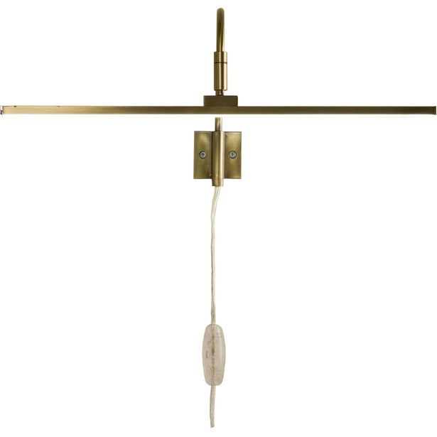 LED-tauluvalaisin Aneta Lighting Miro, antiikkimessinki