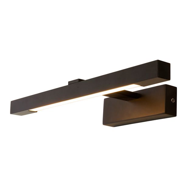 LED-peilivalaisin Aneta Lighting Lucca, IP44, musta