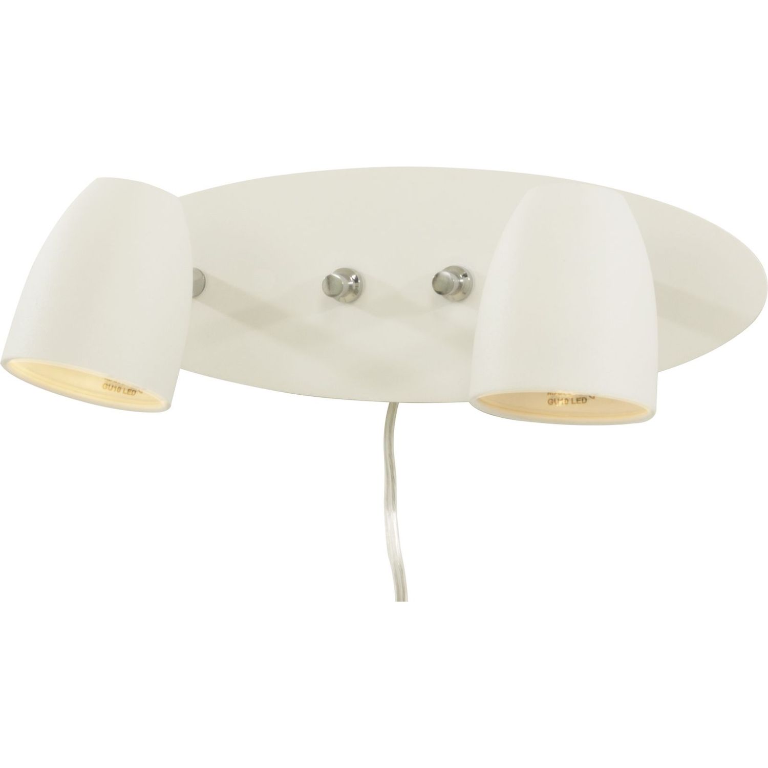 Seinävalaisin Aneta Lighting Sandnes, tupla, valkoinen