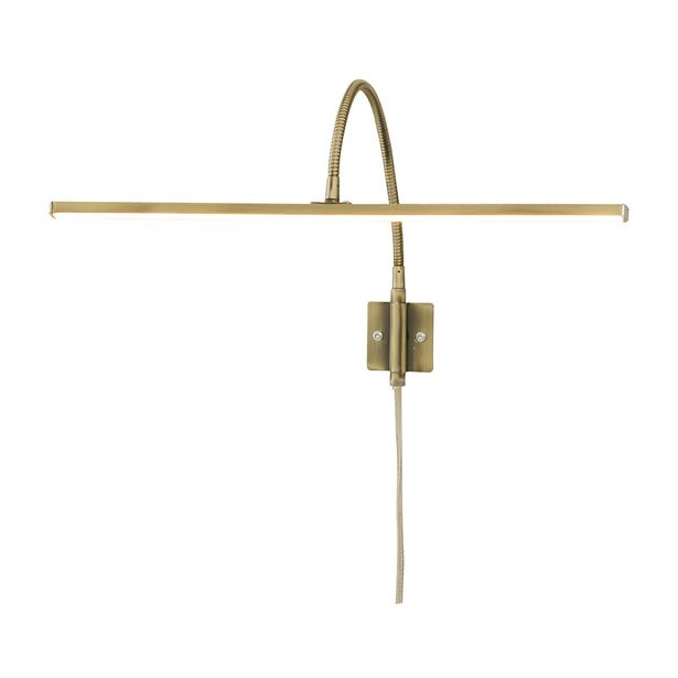 LED-tauluvalaisin Aneta Lighting Miro, himmentimellä, antiikki
