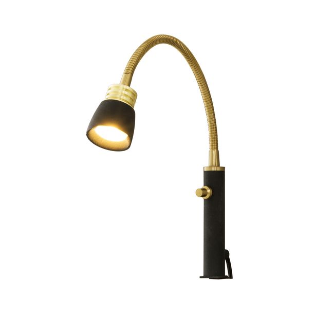 LED-seinävalaisin Aneta Lighting Eketorp, himmentimellä, musta