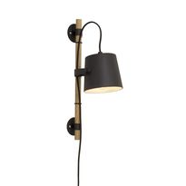 Seinävalaisin Aneta Lighting Espresso, musta