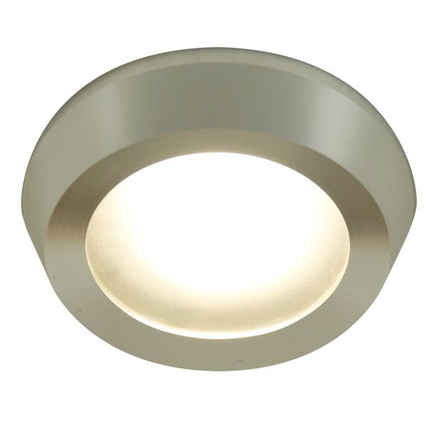 Kattovalaisin Carus, upotettava, pyöreä, alumiini/satiini