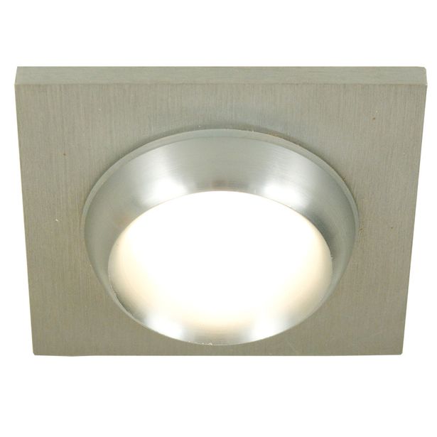 Kattovalaisin Avitus, upotettava, neliö, alumiini/satiini