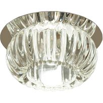 LED-alasvalo Aneta Lighting Sorrento, IP44 Ø 100x85 mm, upotettava kirkas lasi, kromi