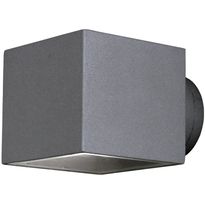 Seinävalaisin Aneta Lighting Ekerum, neliö 100x135x90 mm, ylös/alas harmaa
