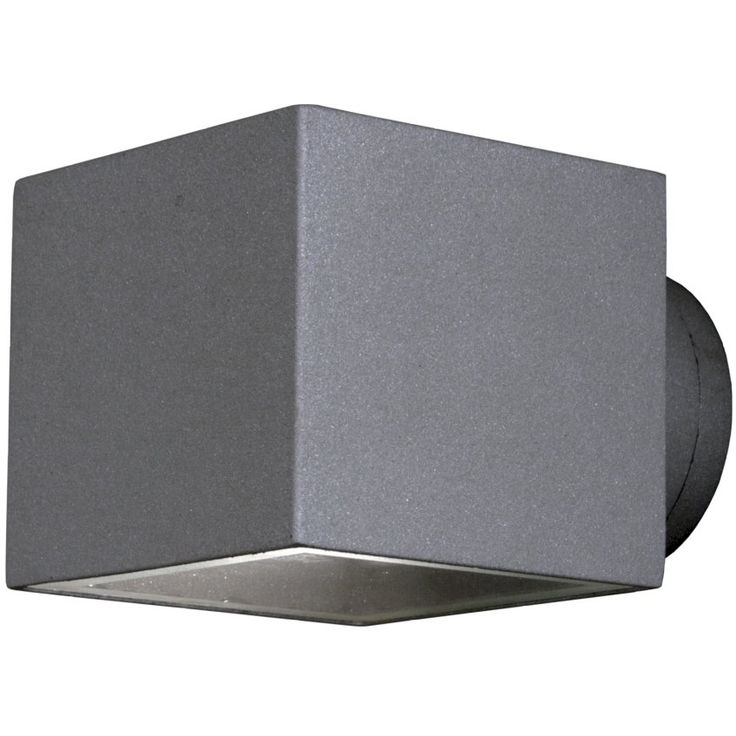 Seinävalaisin Aneta Lighting Ekerum, neliö 100x135x90 mm, ylös/alas harmaa