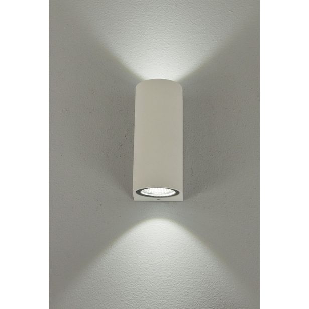 LED-ulkoseinävalaisin Aneta Lighting Union, 2x3W, IP54, ylös-alasvalo, valkoinen