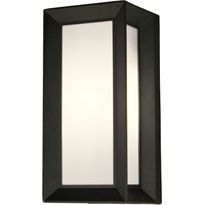 Ulkoseinävalaisin Aneta Lighting Box, IP44, tummanharmaa/valkoinen